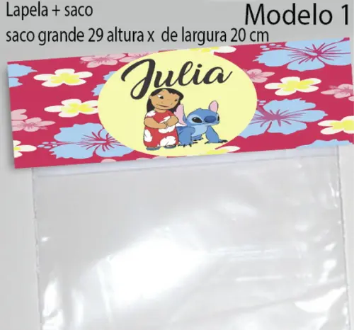 Lapela e Saco Grande-stitch e Lilo