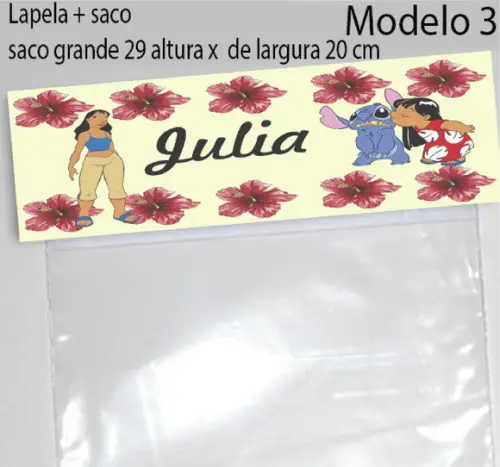 Lapela e Saco Grande-stitch e Lilo