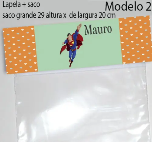 Lapela e Saco Grande-super Homem