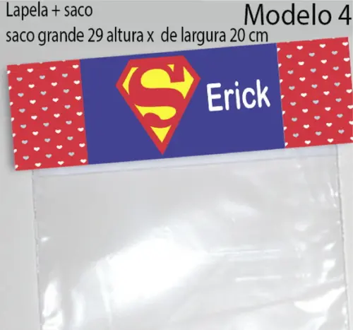 Lapela e Saco Grande-super Homem