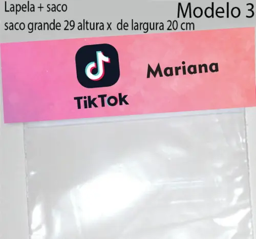 Lapela e Saco Grande-tik Tok