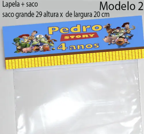 Lapela e Saco Grande-toy Story