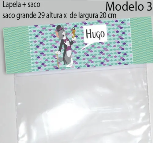 Lapela e Saco Grande-tom e Jerry