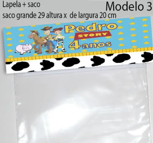 Lapela e Saco Grande-toy Story