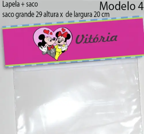 Lapela e Saco Grande-turma do Mickey