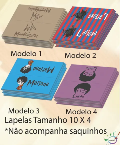 Lapela P/saquinho -harry Potter-modelo 2