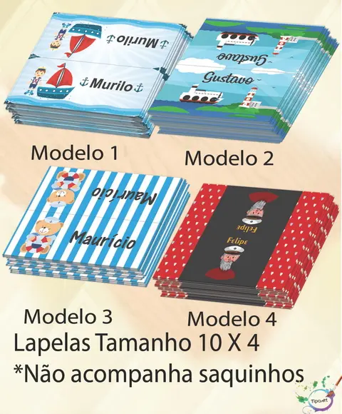 Lapela P/saquinho -marinheiro