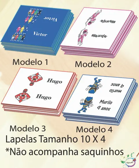 Lapela P/saquinho -pawer Ranger