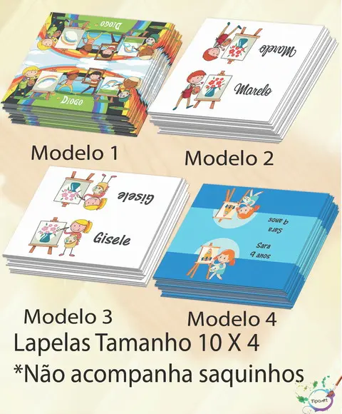Lapela P/saquinho -pintando o 7