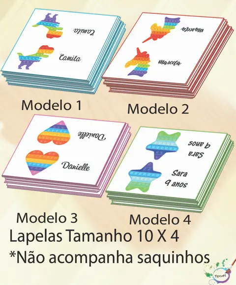 Lapela P/saquinho -pop Fidget