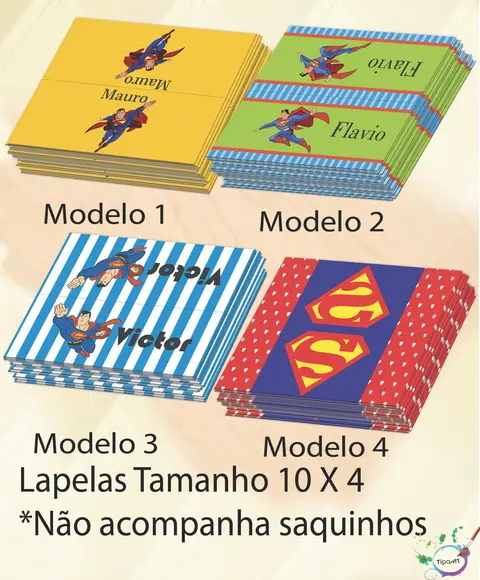 Lapela P/saquinho -super Homem