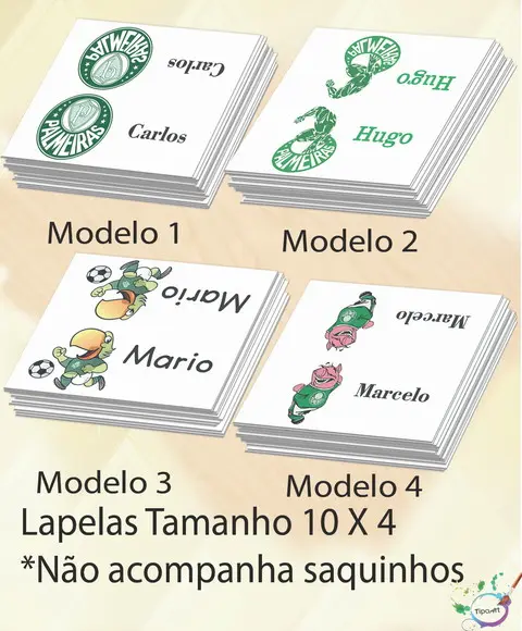 Lapela P/saquinho -verdão