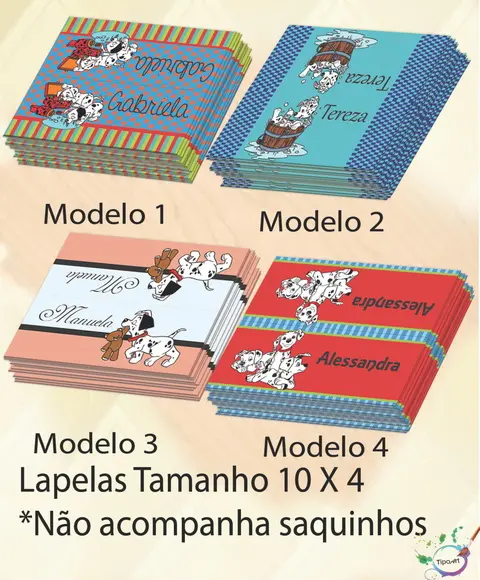 Lapela P/saquinho-101 Dalmatas