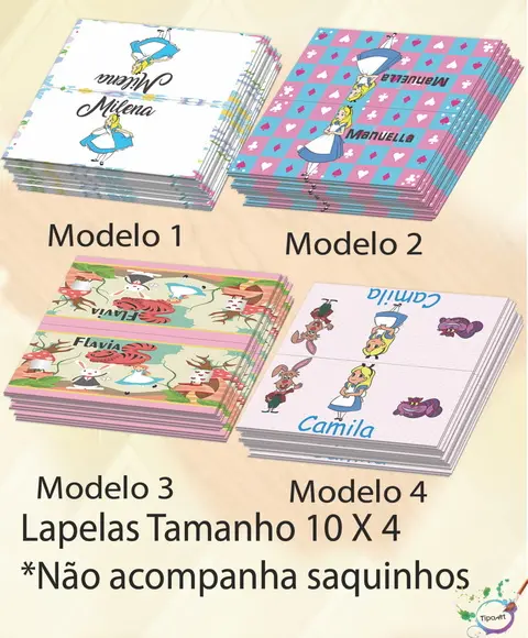 Lapela P/saquinho-alice
