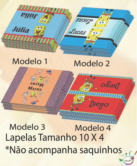 Lapela P/saquinho-bob Esponja
