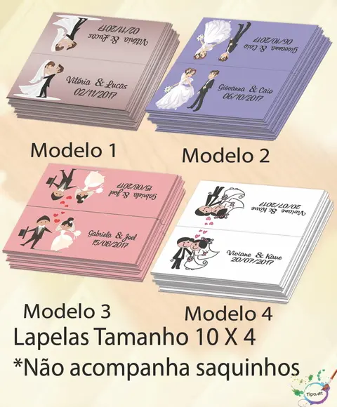 Lapela P/saquinho-casal