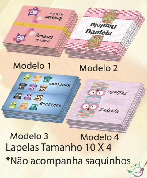 Lapela P/saquinho-coruja