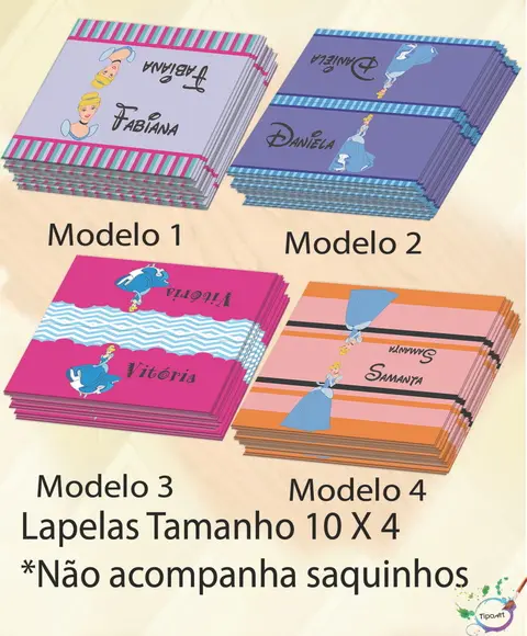 Lapela P/saquinho-cinderela