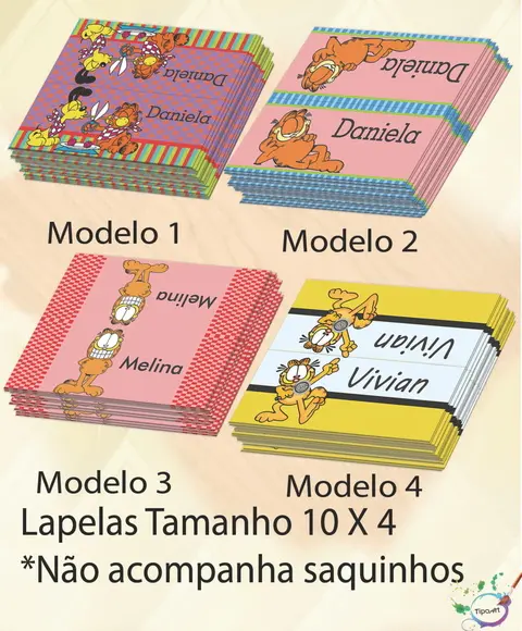 Lapela P/saquinho-garfield