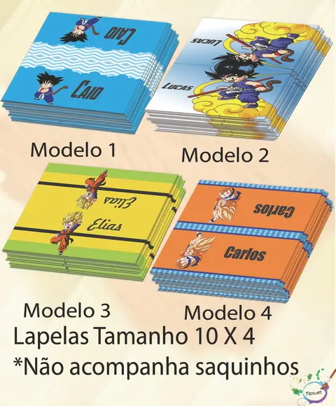 Lapela P/saquinho-goku