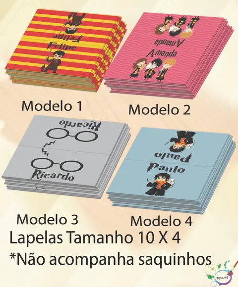 Lapela P/saquinho-harry Potter-modelo 1