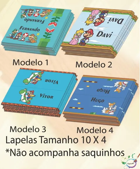 Lapela P/saquinho-mario Bros