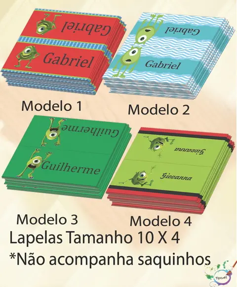 Lapela P/saquinho-mike Wazowski