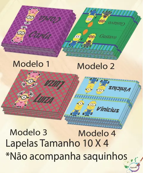 Lapela P/saquinho-minions
