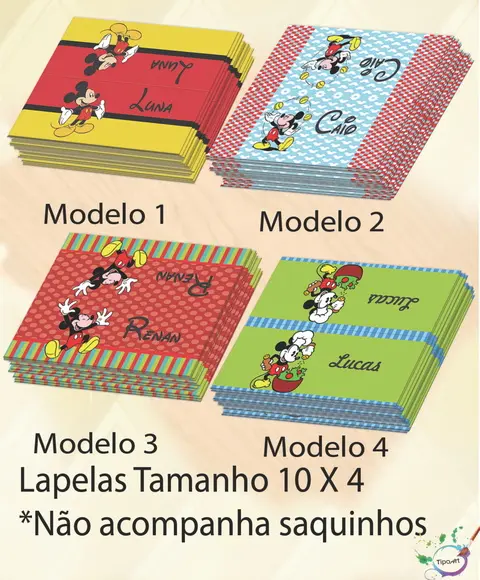 Lapela P/saquinho-mickey