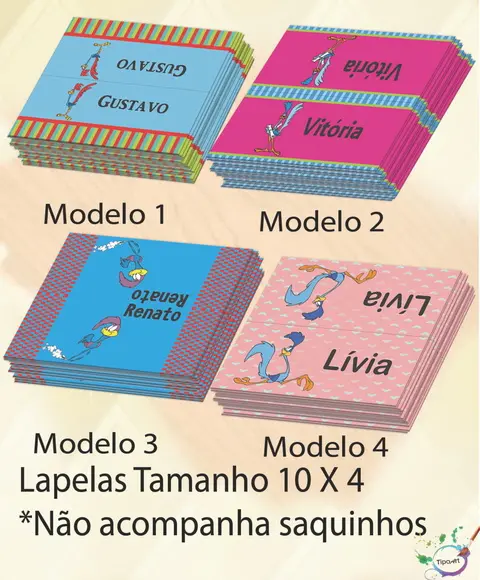 Lapela P/saquinho-papaleguas