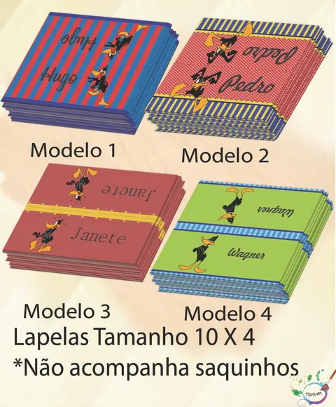 Lapela P/saquinho-patolino