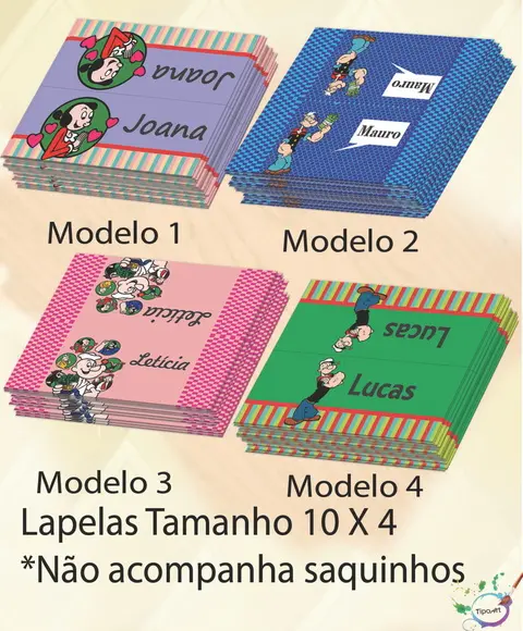 Lapela P/saquinho-popai
