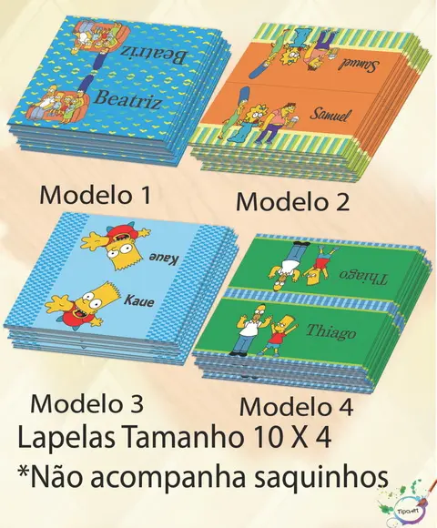 Lapela P/saquinho-simpson