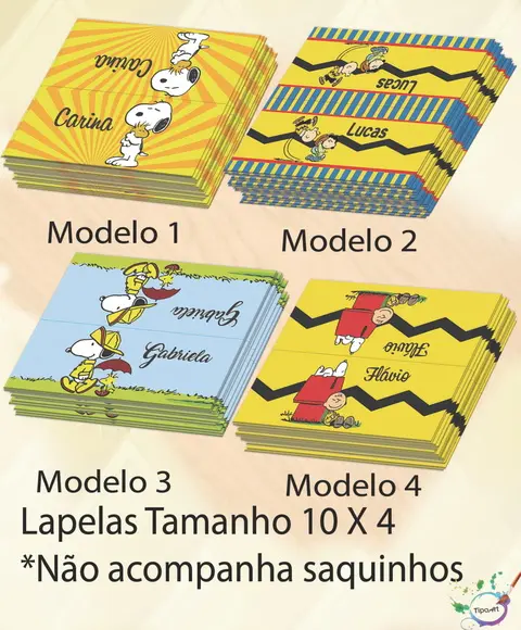 Lapela P/saquinho-snoopy