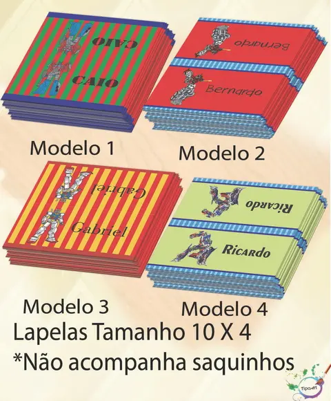 Lapela P/saquinho-transformers
