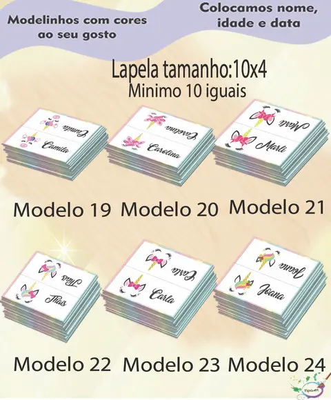 Lapela P/saquinho-unicórnio