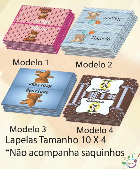 Lapela P/saquinho-ursinho