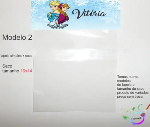 Lapela(simples) e Saco 10x14-frozen