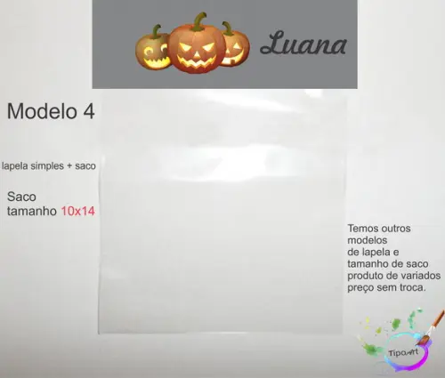 Lapela(simples) e Saco 10x14-halloween#2