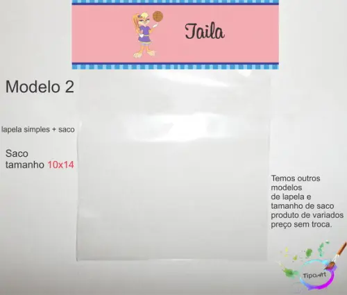 Lapela(simples) e Saco 10x14-lola