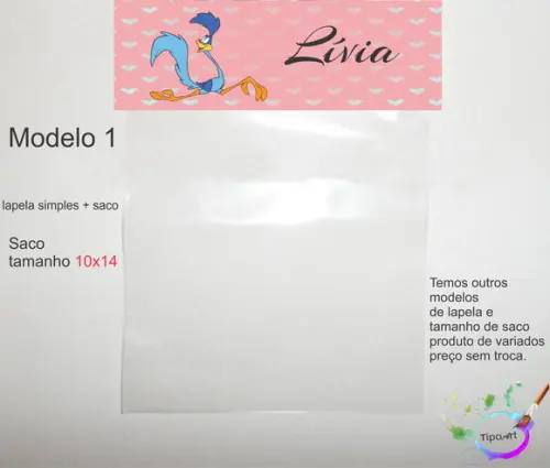 Lapela(simples) e Saco 10x14-papaleguas