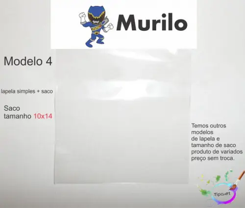 Lapela(simples) e Saco 10x14-pawer Ranger