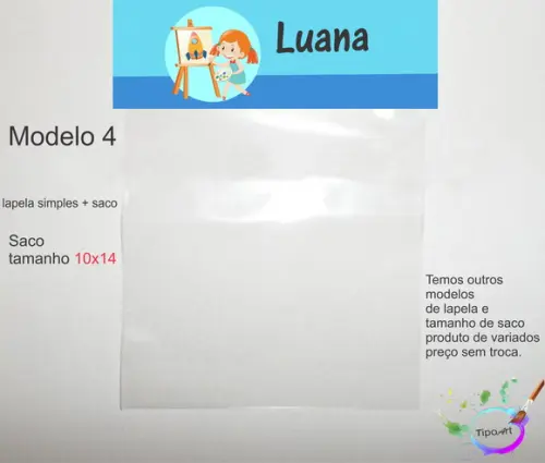 Lapela(simples) e Saco 10x14-pintando o 7
