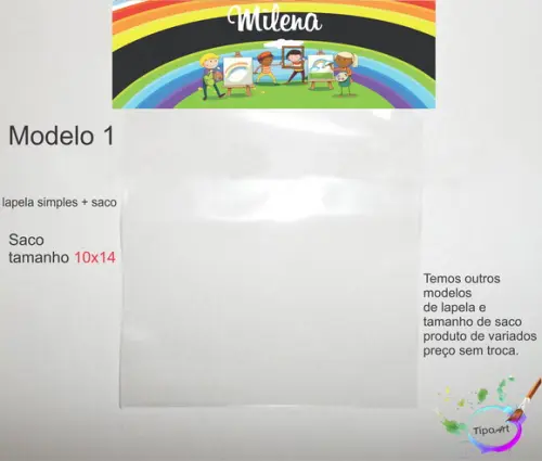 Lapela(simples) e Saco 10x14-pintando o 7