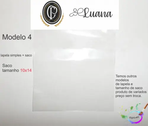 Lapela(simples) e Saco 10x14-timão