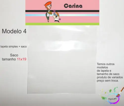 Lapela(simples) e Saco 11x19-dexter