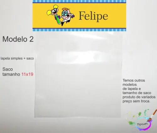 Lapela(simples) e Saco 11x19-dexter