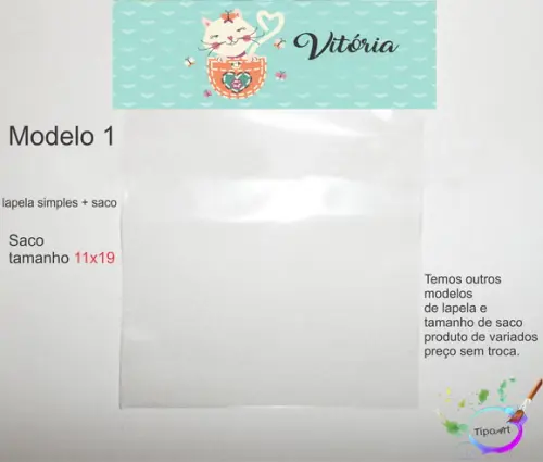 Lapela(simples) e Saco 11x19-gatinho