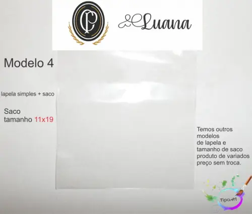Lapela(simples) e Saco 11x19-timão