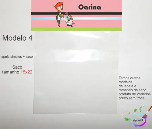 Lapela(simples) e Saco 15x22-dexter